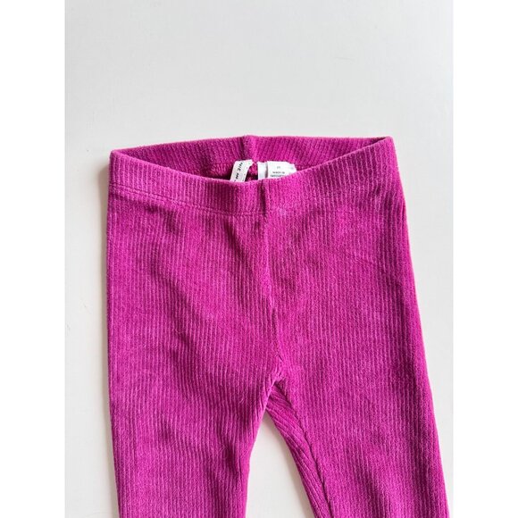JANIE & JACK Pink Fuschia Purple Cotton Corduroy Leggings, Size 2T - Picture 2 of 10